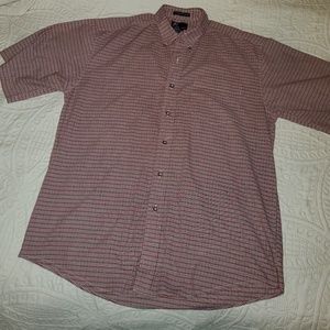 Men's lightweight button down red white and blue